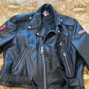1989 Rolling Stones leather biker jacket